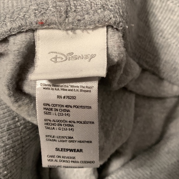 Large Disney Winnie the Pooh thick Sweatpants / Pajama pants - Picture 3 of 3